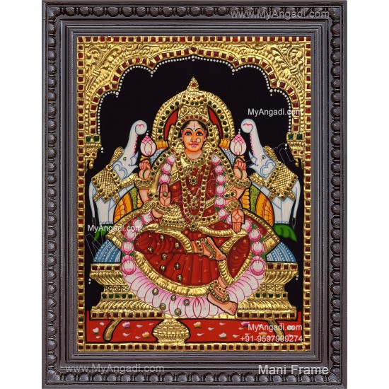 Gajalakshmi Tanjore Painting 