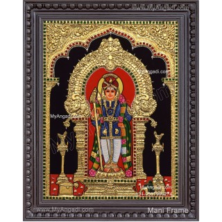 Palani Raja Alangara Murugan Tanjore Painting