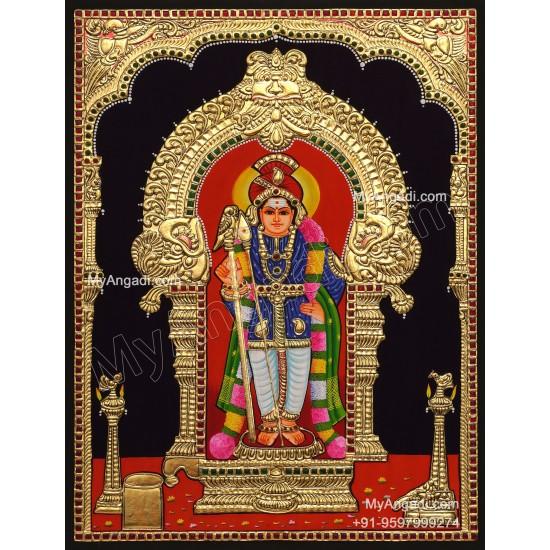 Palani  Murugan Tanjore Painting