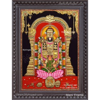 Balaji with Lakshmi Tanjore Painting