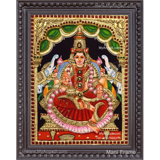 Gajalakshmi 3D Tanjore Painting