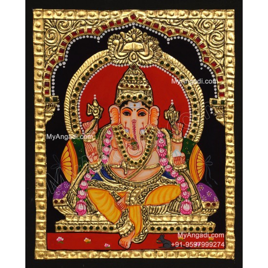 Ganapathi Tanjore Painting 