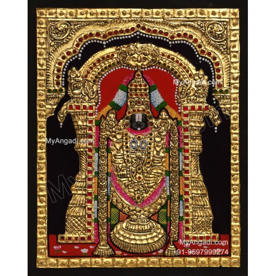 5 Set Ganesha Murugan Balaji Lakshmi Saraswathi Tanjore painting