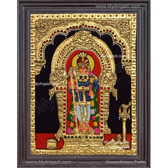 5 Set Ganesha Murugan Balaji Lakshmi Saraswathi Tanjore painting
