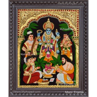 Sathya Narayana Swami Tanjore Painting