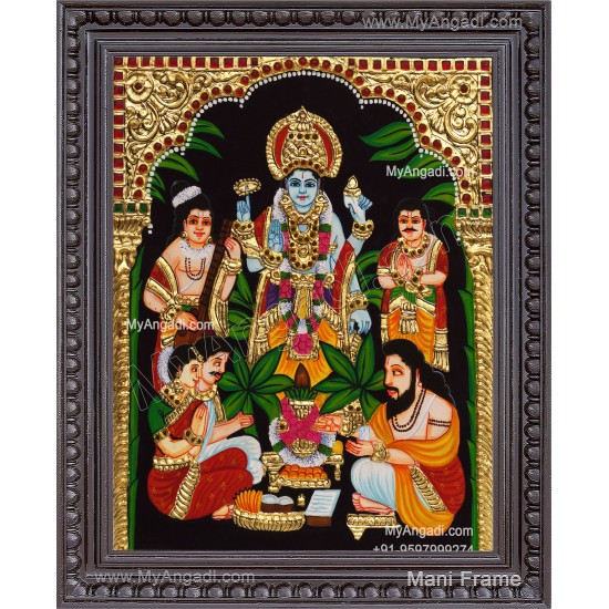 Sathya Narayana Swami Tanjore Painting