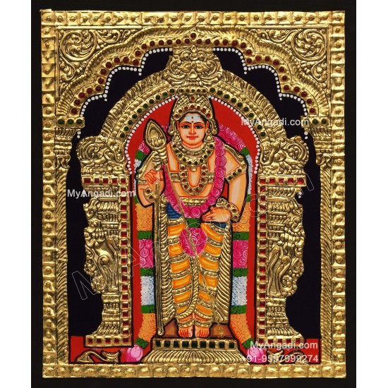 5 Set Ganesha Murugan Balaji Lakshmi Saraswathi Tanjore painting