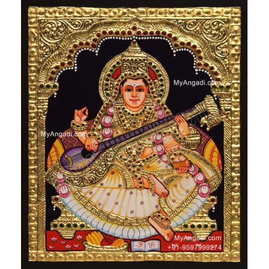 5 Set Ganesha Murugan Balaji Lakshmi Saraswathi Tanjore painting