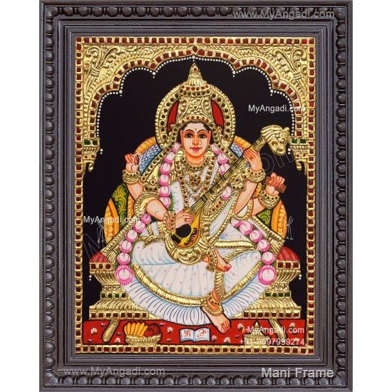 Saraswathi Tanjore Painting