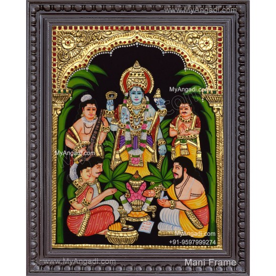 Sathya Narayana Swami Tanjore Painting