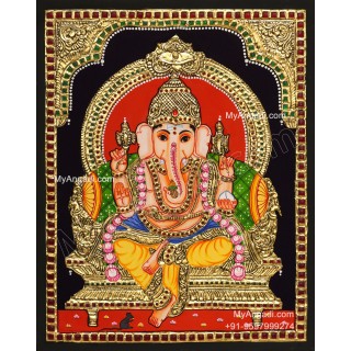 Ganapathi Tanjore Painting 