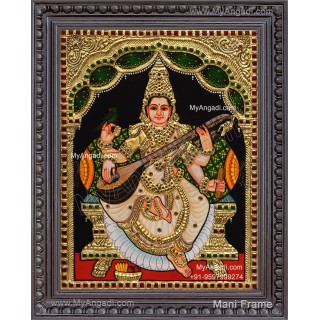 Saraswathi Tanjore Painting