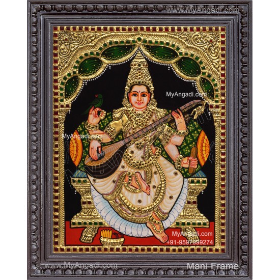Saraswathi Tanjore Painting
