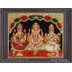 Ganesha Lakshmi Saraswathi Tanjore Painting