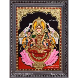 Gajalakshmi Tanjore Painting