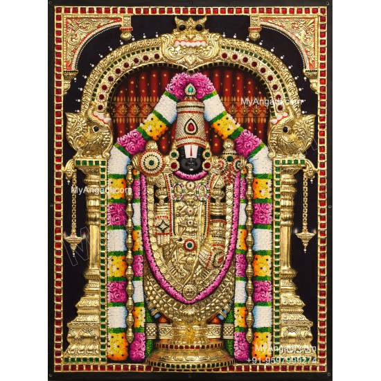 Balaji 3d Tanjore Painting