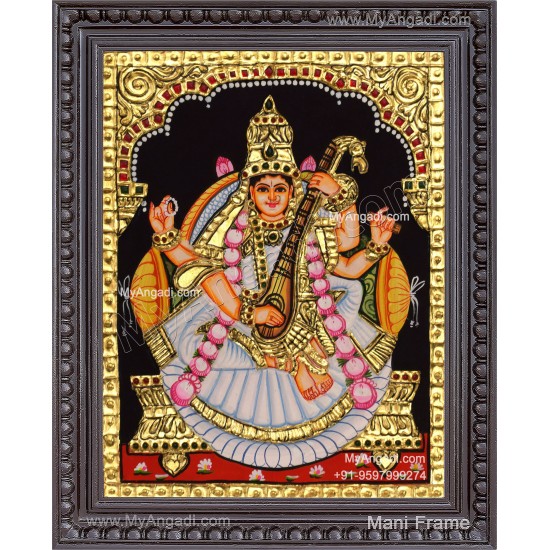 Saraswathi Tanjore Painting