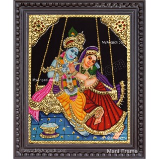 Radha Krishna Tanjore Painting