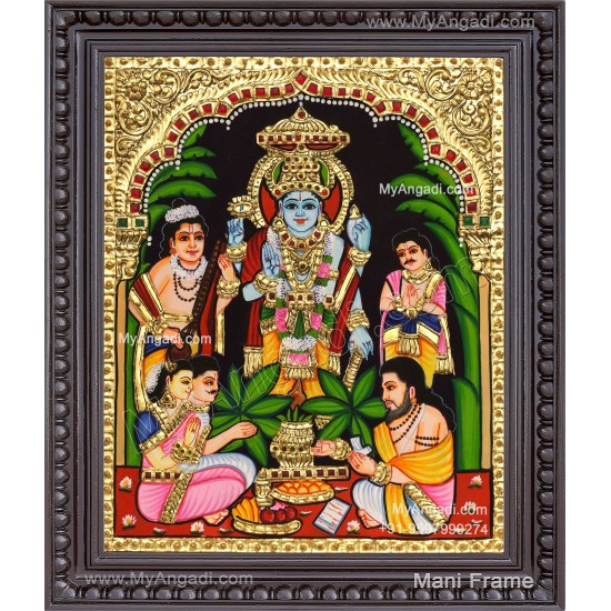 Sathya Narayana Swami Tanjore Painting