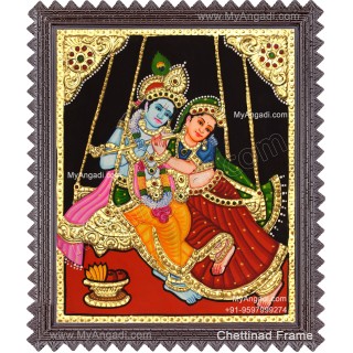 Radha Krishna Tanjore Painting