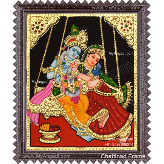 Radha Krishna Tanjore Painting