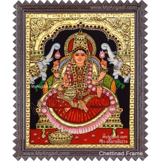 Gajalakshmi Tanjore Painting
