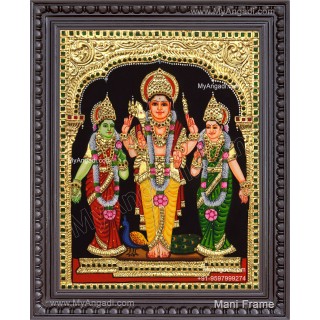 Valli Deivanai Murugan Tanjore Painting