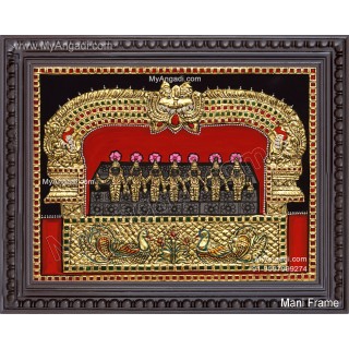 Saptha Kannigal Tanjore Painting