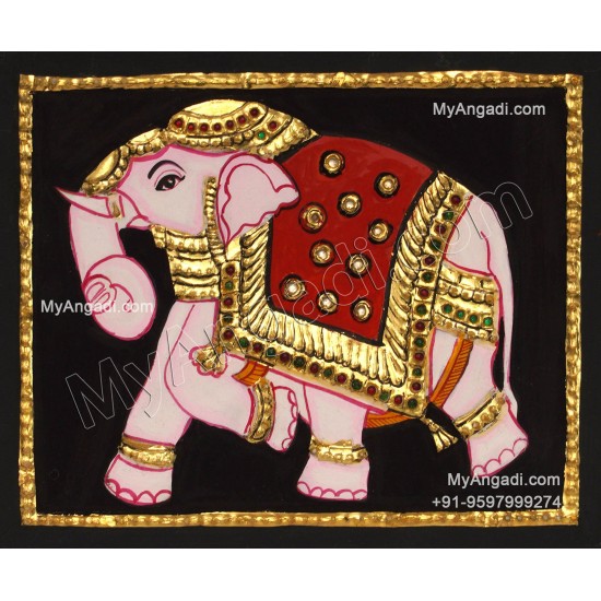 Elephant Tanjore Painting