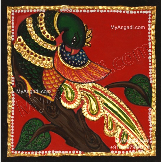 Peacock Tanjore Painting