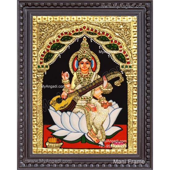 Saraswathi Tanjore Painting