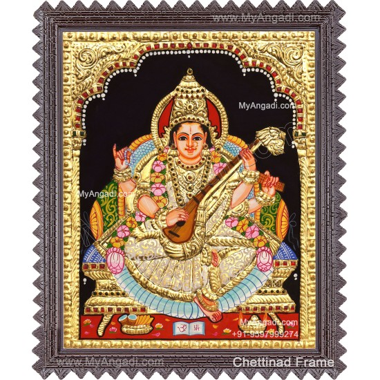Saraswathi Tanjore Painting