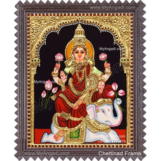 Gajalakshmi Tanjore Painting