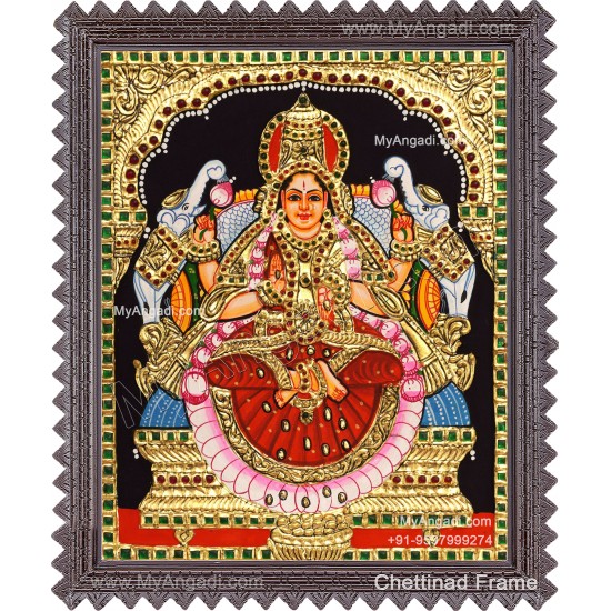 Gajalakshmi Tanjore Painting