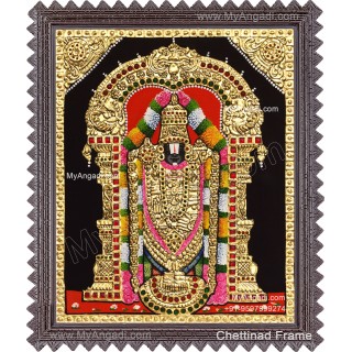 Venkateshwara  Swamy Tanjore Painting
