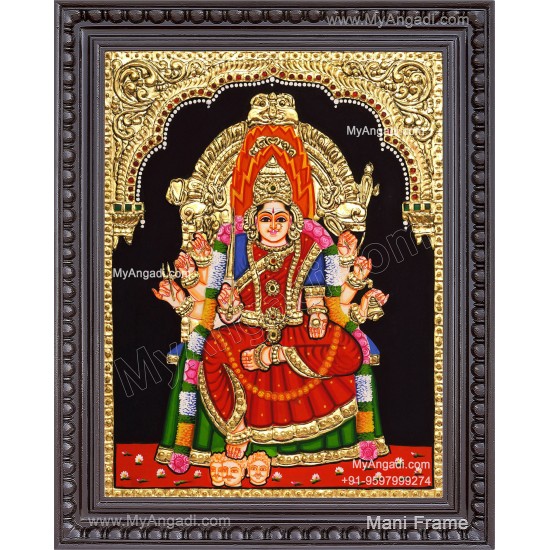 Samayapura Mariamman Tanjore Painting