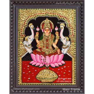 Gajalakshmi Tanjore Painting