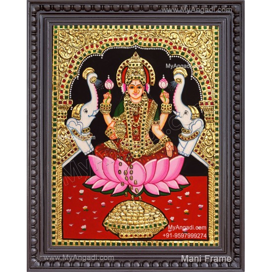 Gajalakshmi Tanjore Painting