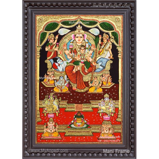 Raja Rajeshwari Tanjore Painting