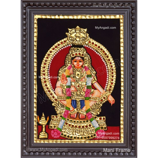 Iyyappa Swamy Tanjore Painting