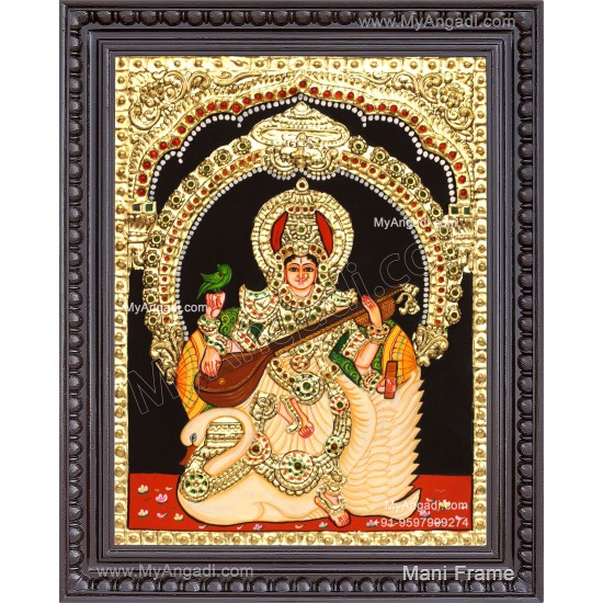 Saraswathi Tanjore Painting