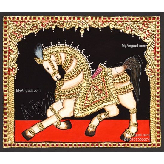 Horse Tanjore Painting