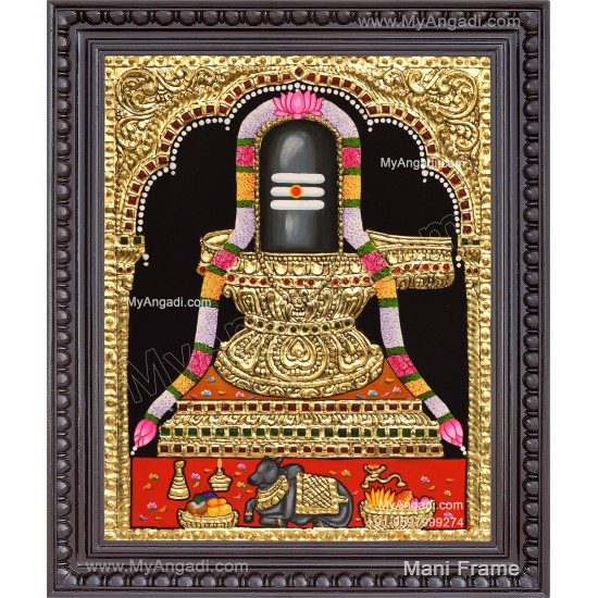 Shiva Lingam Tanjore Painting