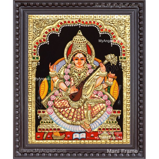 Saraswathi Tanjore Painting