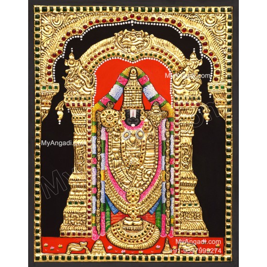 5 Set Ganesha Murugan Balaji Lakshmi Saraswathi Tanjore painting