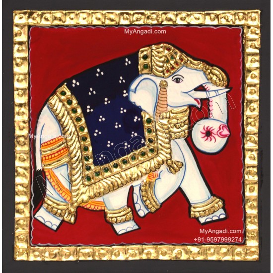 Elephant Tanjore Painting