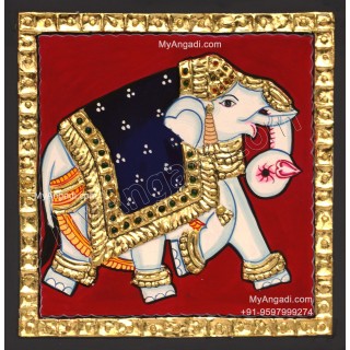 Elephant Tanjore Painting