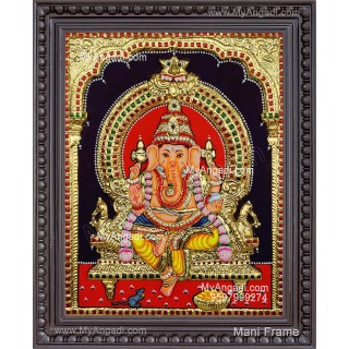 Ganapathi 3D Tanjore Painting Ganapathi 3D Tanjore Painting