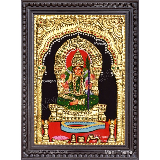 Kamatchi Amman Tanjore Painting