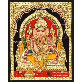 Ganesha Tanjore Painting